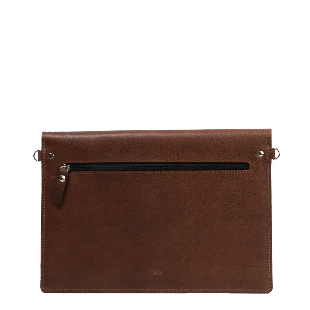 Leather Bag for MacBook with a pocket for iPad - Image 4