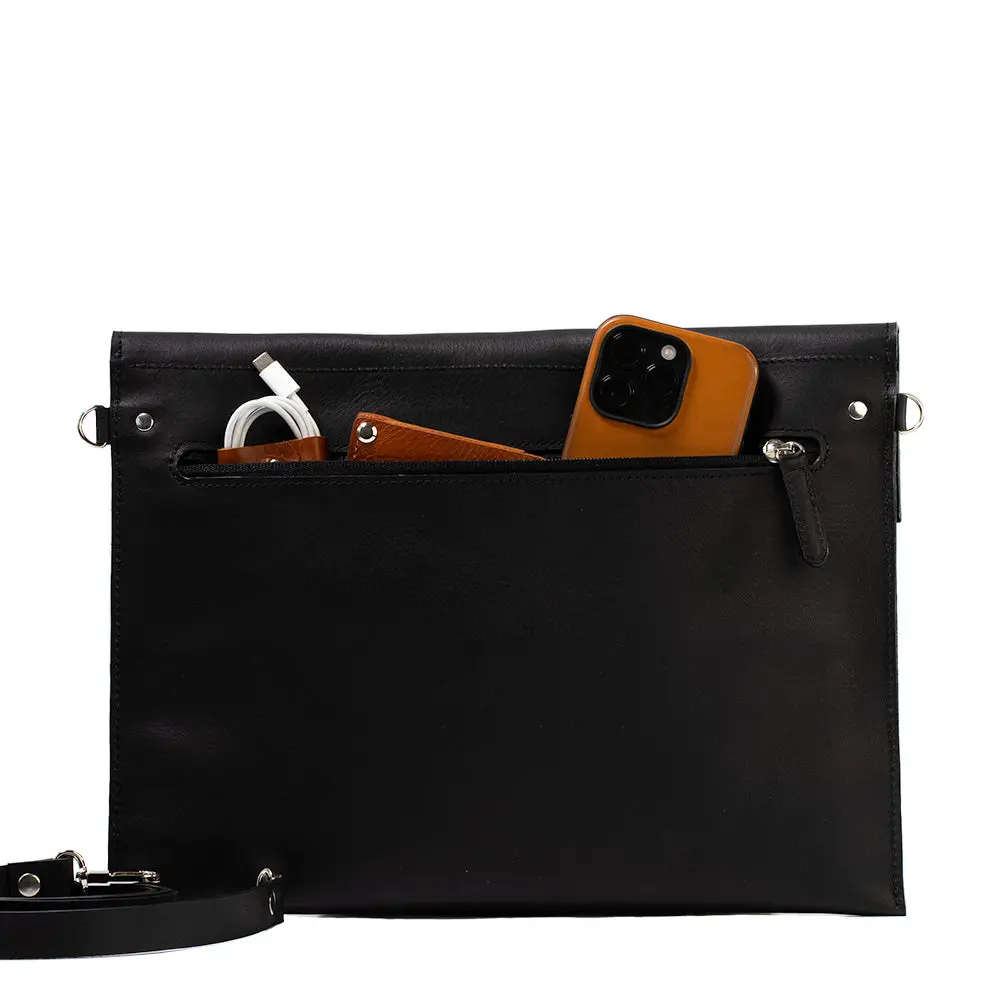 Leather Bag for MacBook with a pocket for iPad - Image 6