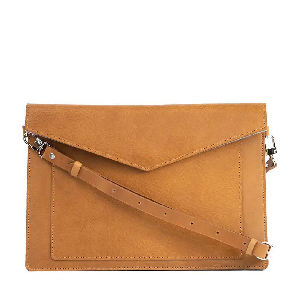 Leather Bag for MacBook with a pocket for iPad - Image 5