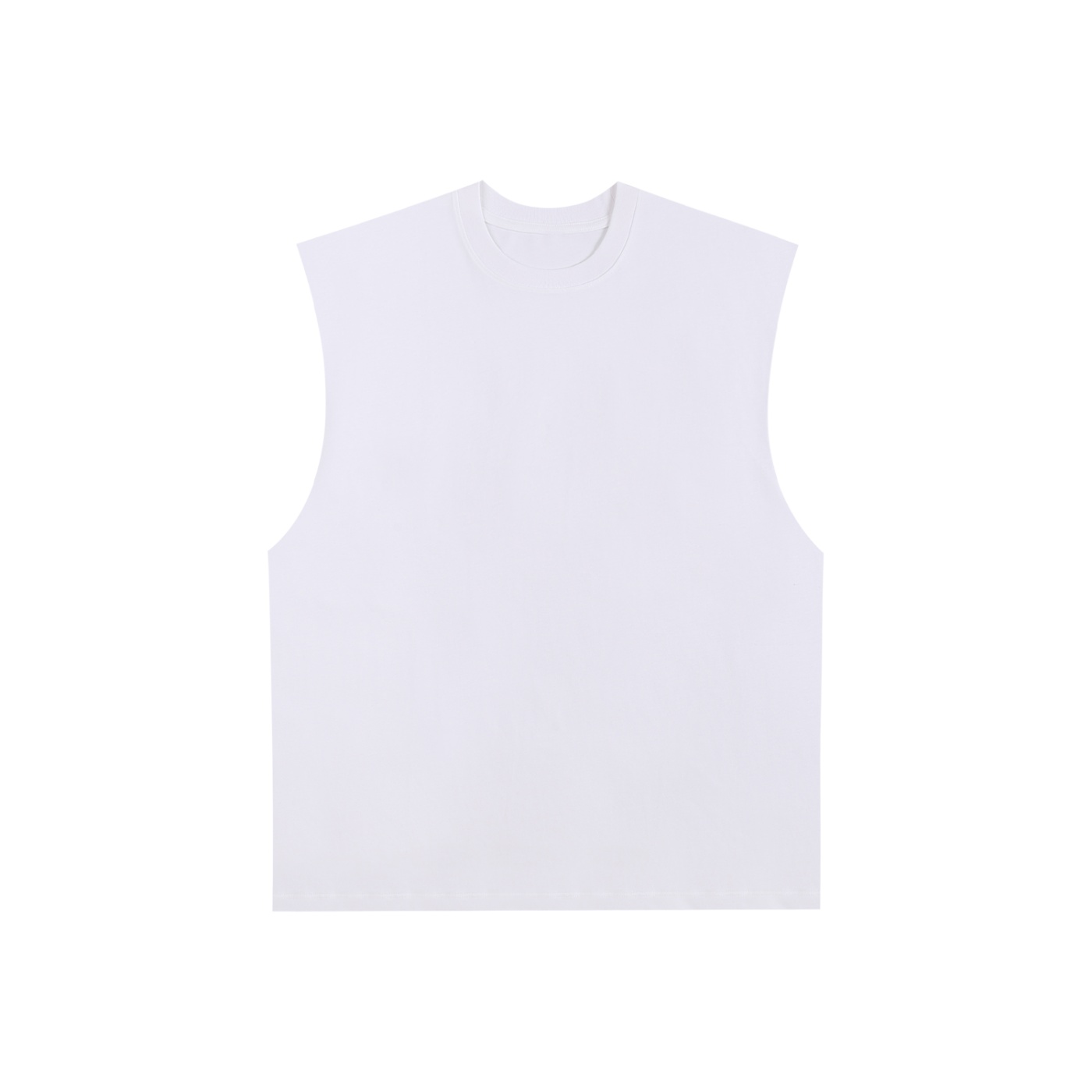 Raw Edge Cotton Tank Top - Image 3