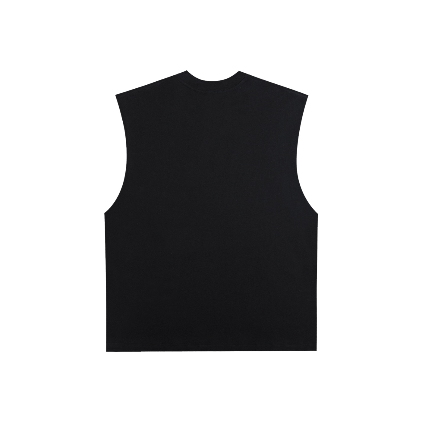 Raw Edge Cotton Tank Top - Image 2
