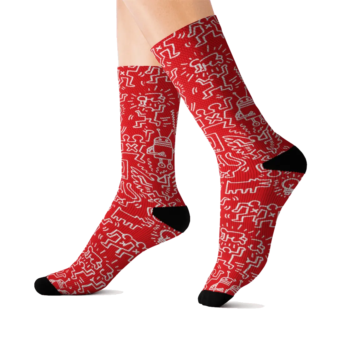 Pattern Panel, Icon Series Street Art Socks - Image 2