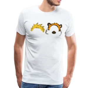Calvin and Hobbes Faces Contour t-shirt