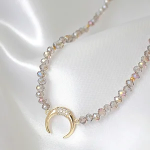 "Mermaid Spell" | 18K Chrome Austrian Crystals Choker