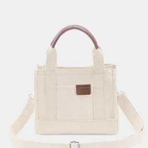 Soft Cream Canvas Tote Bag For Women