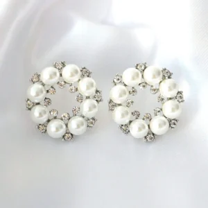 "Baroque Pearls" | 18K Stud Earrings Silver