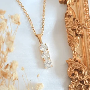 "Marylin" | 24K CZ Drop Necklace