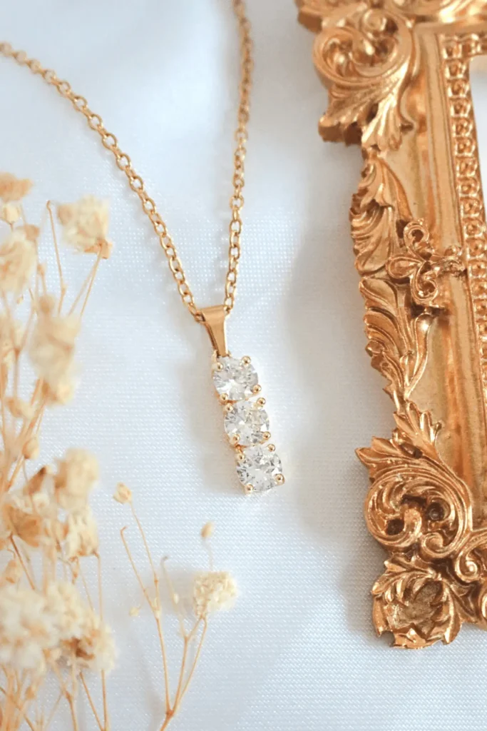 "Marylin" | 24K CZ Drop Necklace