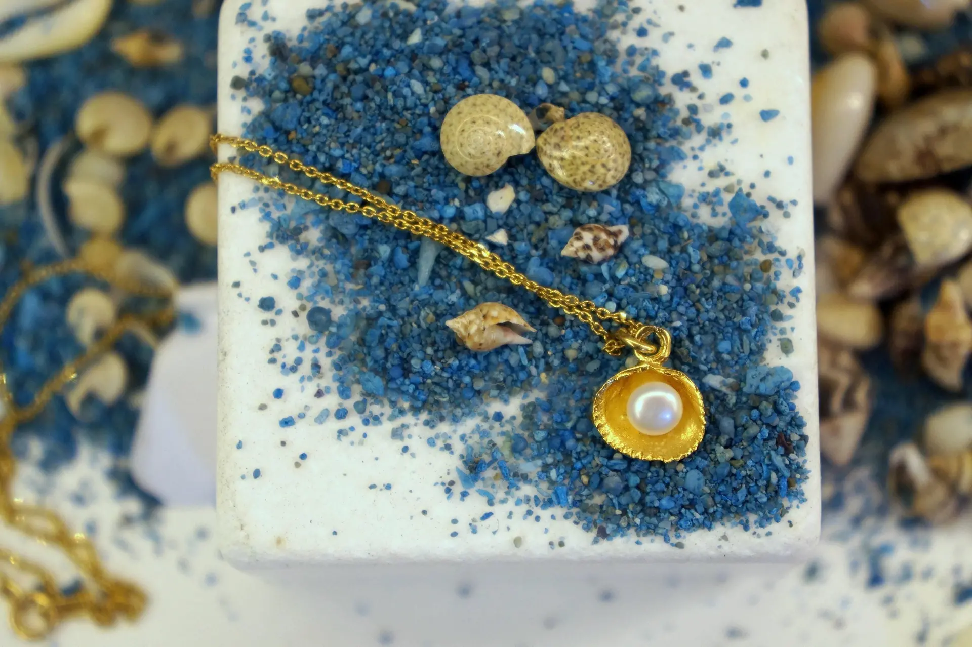 Nature-Inspired Sterling Silver Necklace with Freshwater Pearl (Dainty, Handmade) - Image 5