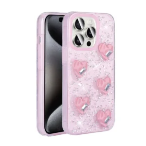 iPhone 14 Pro Max Case with Sparkling Rhinestones + Rhinestone Hand Grip Strap