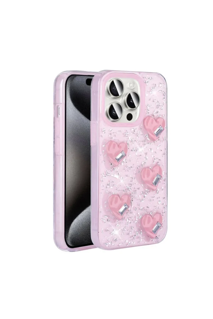 iPhone 14 Pro Max Case with Sparkling Rhinestones + Rhinestone Hand Grip Strap