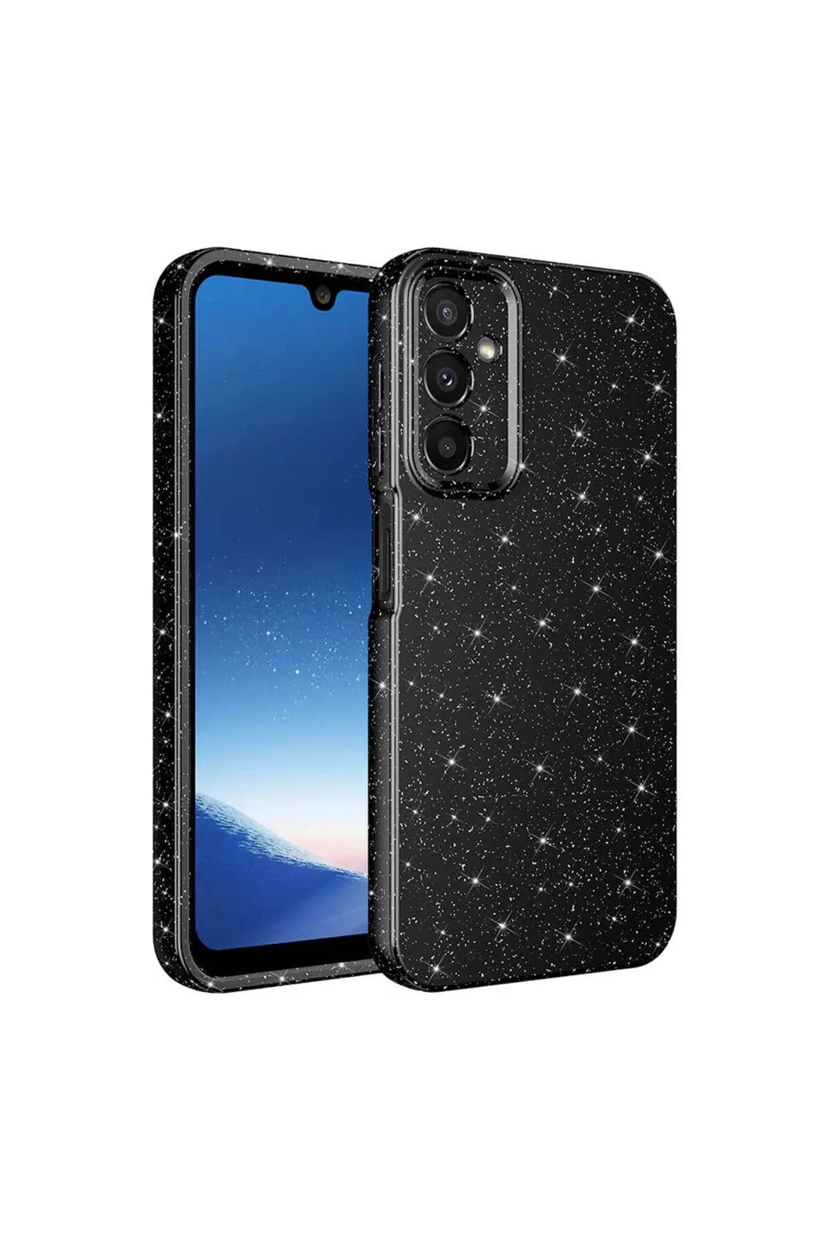 Samsung Galaxy A15 Case with Camera Protection, Glittery Cotton Cover - Image 3