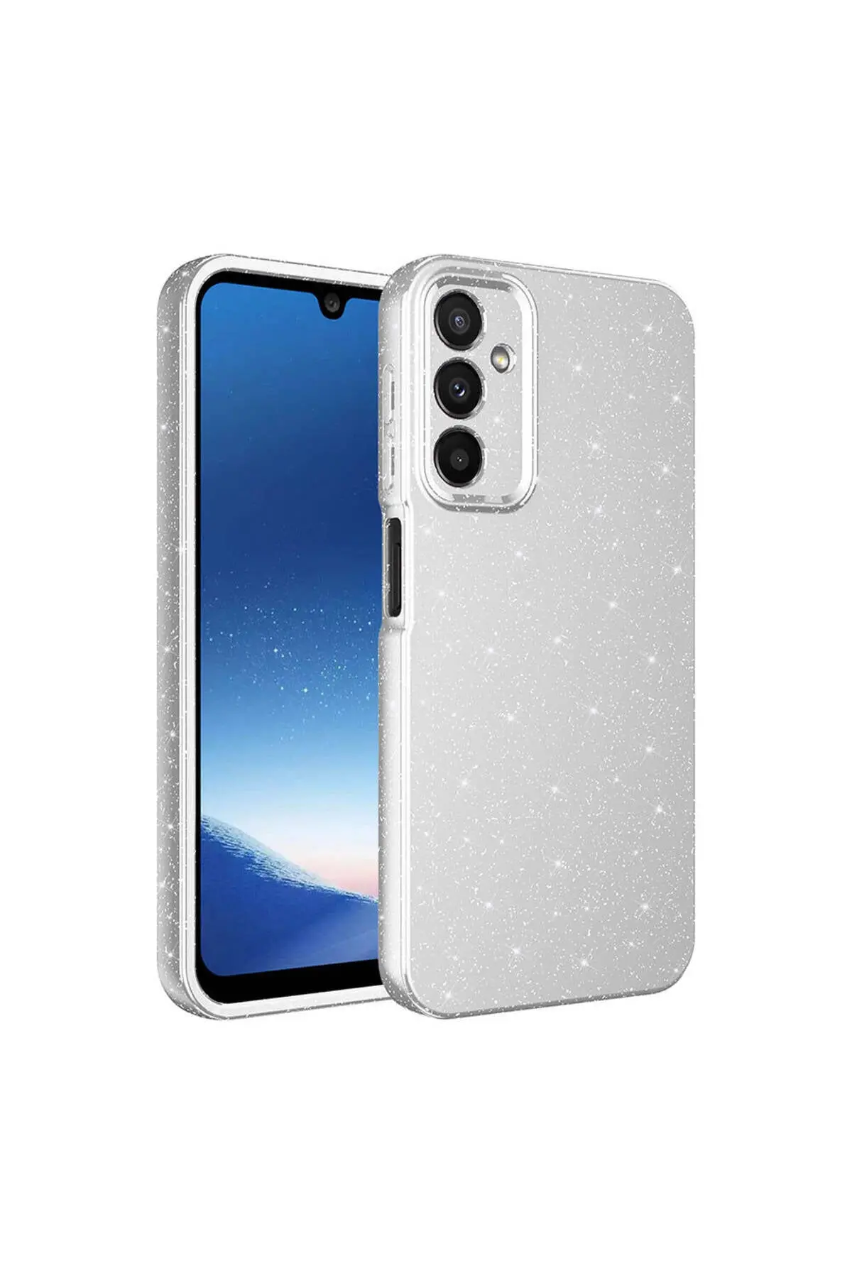 Samsung Galaxy A15 Case with Camera Protection, Glittery Cotton Cover