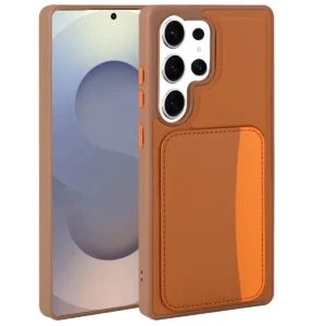 Samsung Galaxy S24 Ultra Case with Card Holder, X-Card, PU Leather Cover