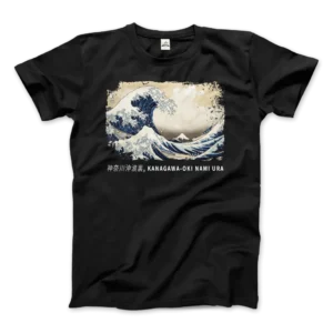 Hokusai the Great Wave off Kanagawa artwork t-shirt