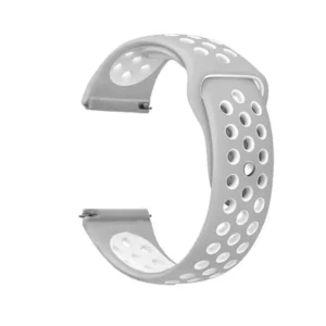 Fossil Gen 5 FTW4024 44mm Strap with Holes, Dual Color Silicone, Dark Gray