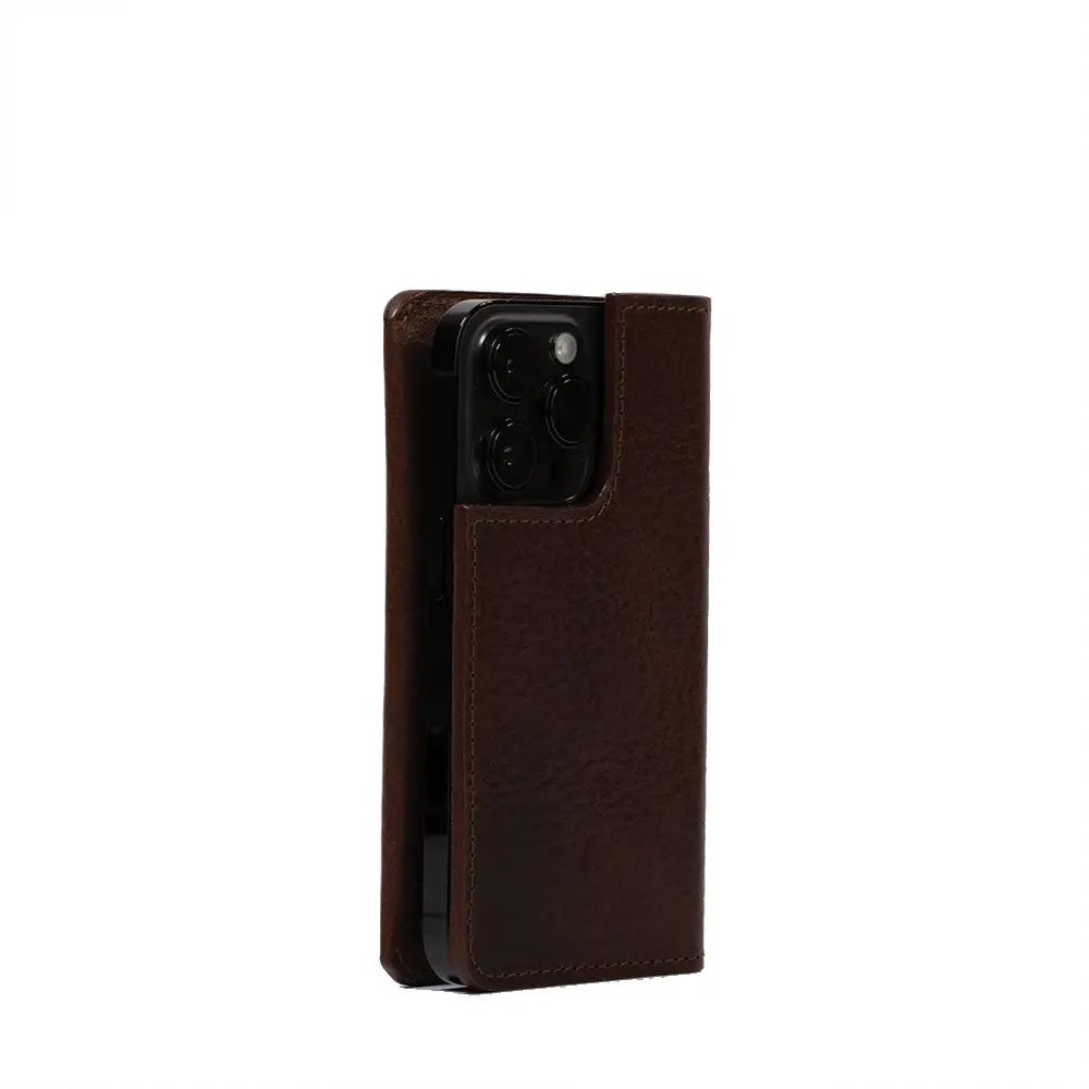 Leather Folio Case Wallet for iPhone 15 Series with MagSafe - The Minimalist 1.0