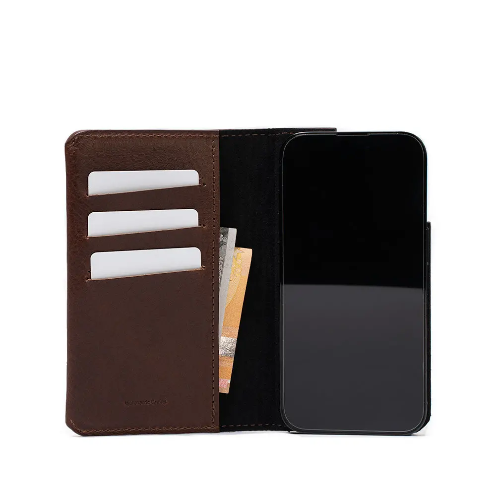 Leather Folio Case Wallet for iPhone 15 Series with MagSafe - The Minimalist 1.0 - Image 2