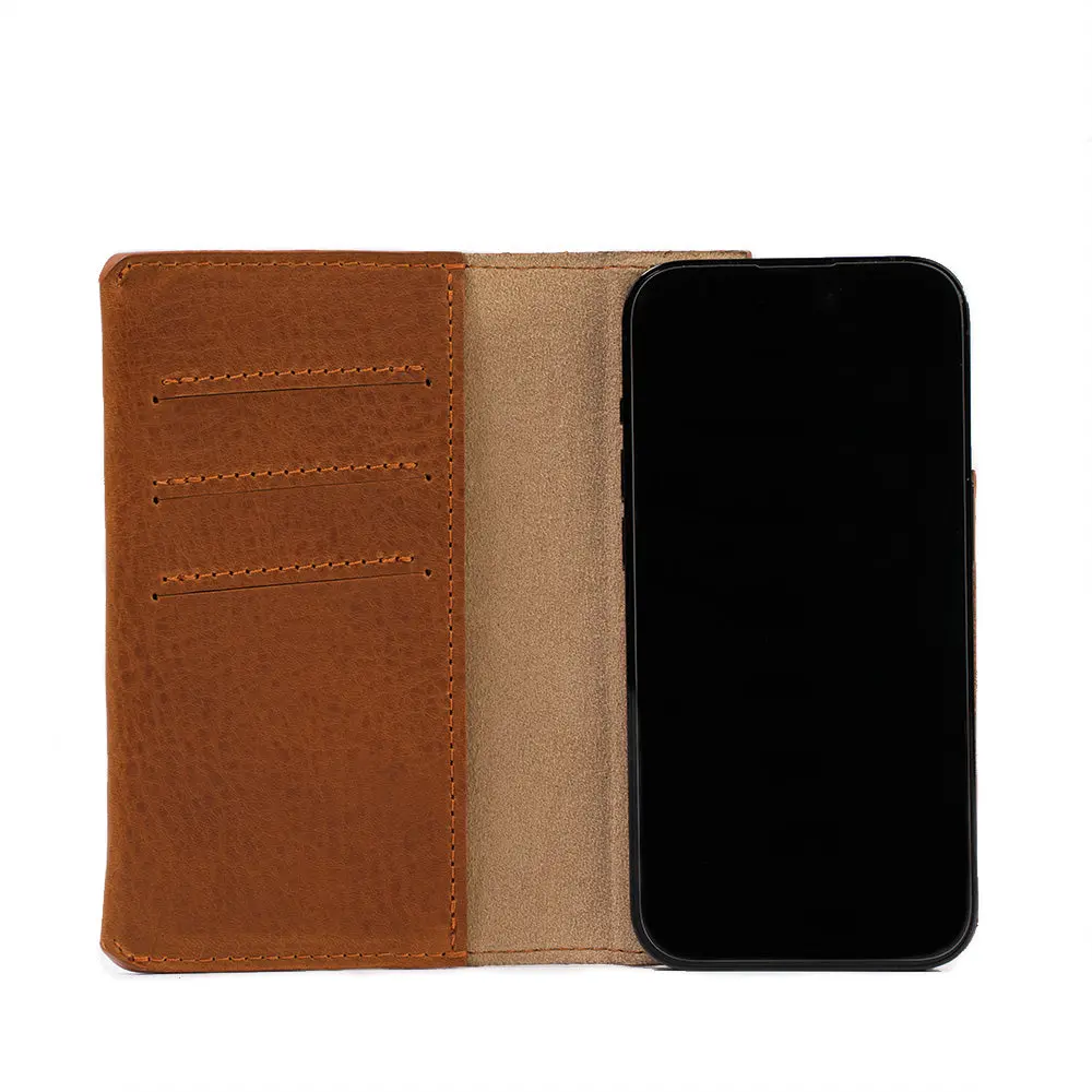 Leather Folio Case Wallet for iPhone 15 Series with MagSafe - The Minimalist 1.0 - Image 6
