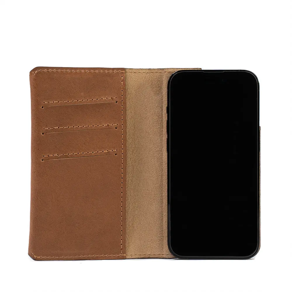 Leather Folio Case Wallet for iPhone 15 Series with MagSafe - The Minimalist 1.0 - Image 8
