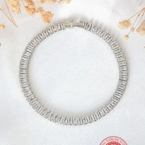 925 Silver CZ Tennis Bracelet