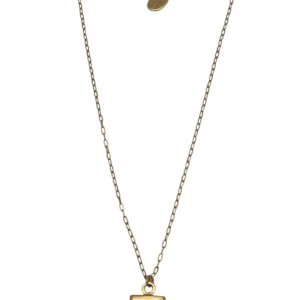 Collar Barra Petit cadena dorado chapado laton