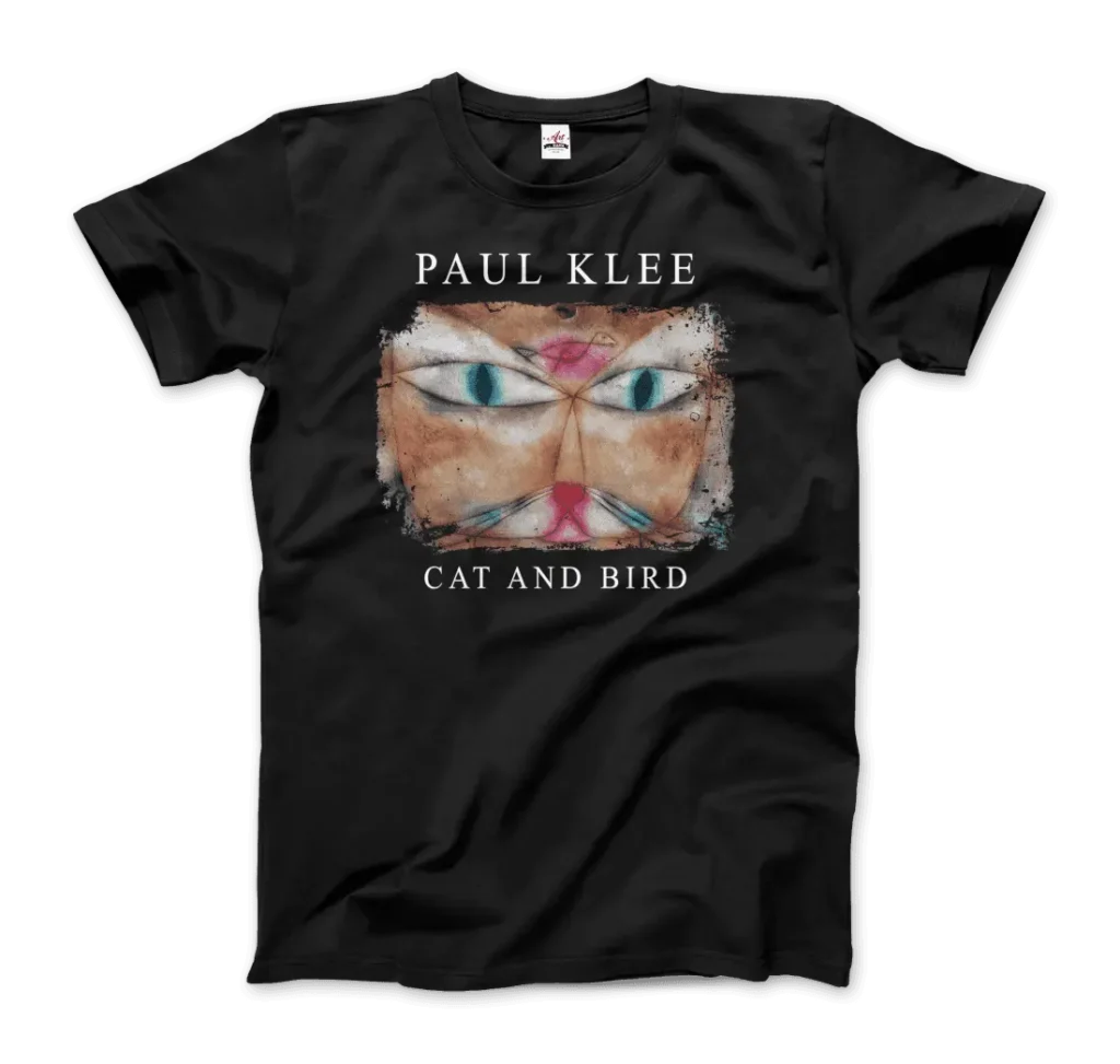 Paul Klee Cat and Bird, 1928 artwork t-shirt
