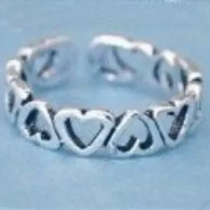 Heart Sterling Silver Toe Ring