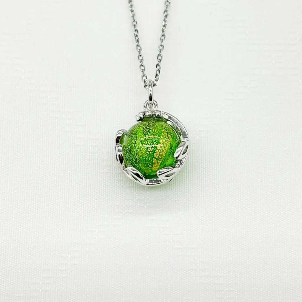 Planet Murano Aroma Necklace - Aurum Verdant | Energy & Healing | Diffuse on the go