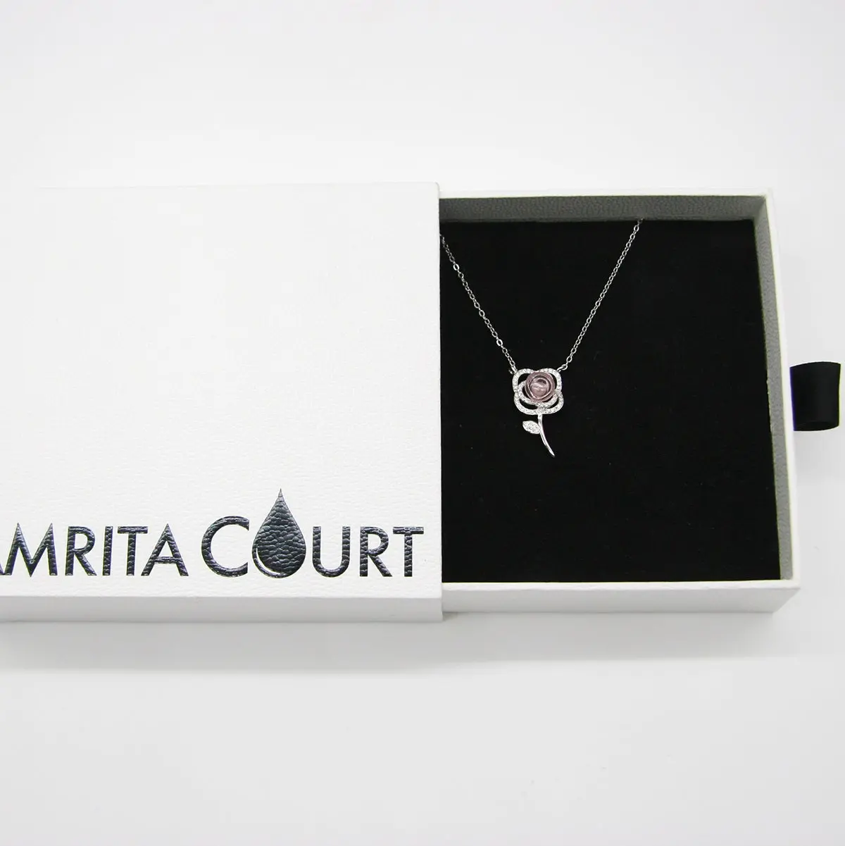 Sterling Silver Rose Garden Aroma Necklace - Pink | Energy & Healing | Diffuse on the go - Image 8