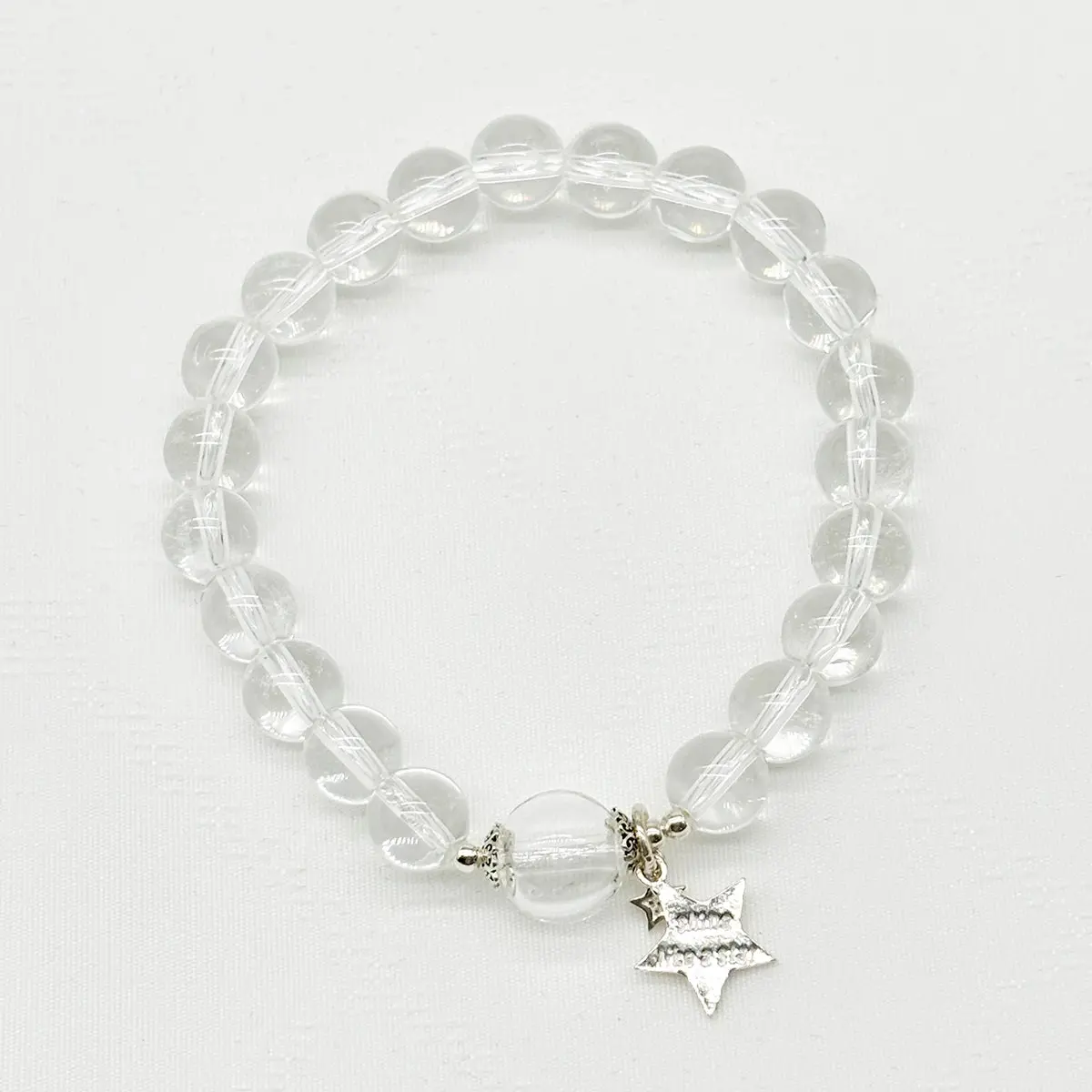 Sterling Silver Crystal Aroma Bracelet - Clear Quartz | Energy & Healing | Diffuser Jewellery | Gift for her - Image 3