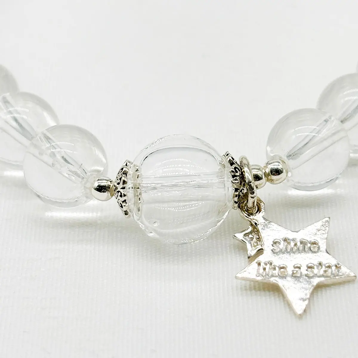 Sterling Silver Crystal Aroma Bracelet - Clear Quartz | Energy & Healing | Diffuser Jewellery | Gift for her - Image 4