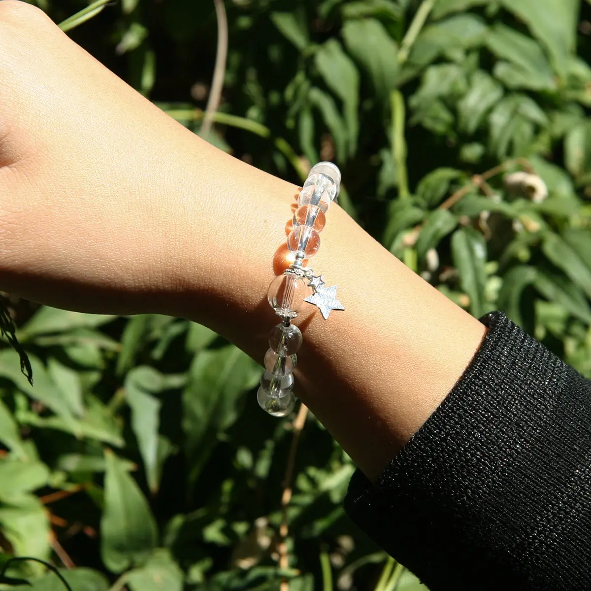 Sterling Silver Crystal Aroma Bracelet - Clear Quartz | Energy & Healing | Diffuser Jewellery | Gift for her - Image 6