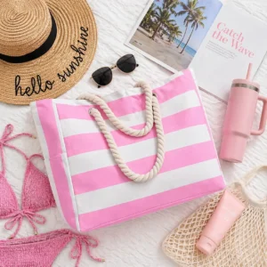 The Dana - Pink Beach Bag