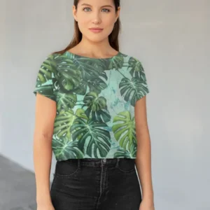 BOTANICA 08 All-Over Print Crop Tee
