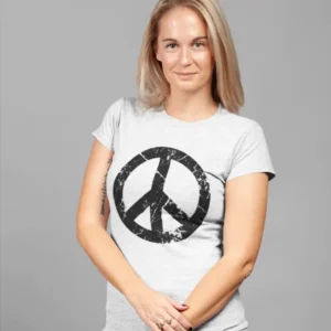 Peace Grunge Symbol Women T-shirt