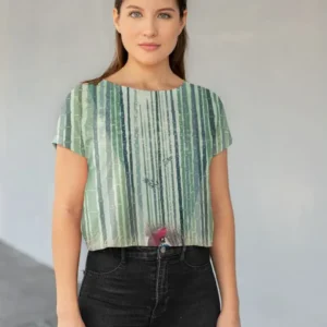 (Kyoto) All-Over Print Crop Tee