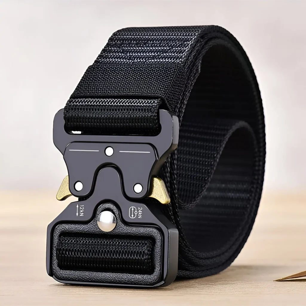 Men's Fabric Trim Belt Adjustable Buckle Fit for Men Dress ~5337