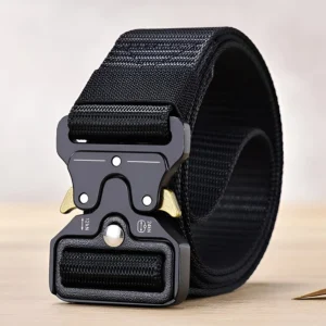 Men's Fabric Trim Belt Adjustable Buckle Fit for Men Dress ~5337